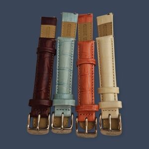 INVICTA Set of Four Size 16 Leather Watch Bands